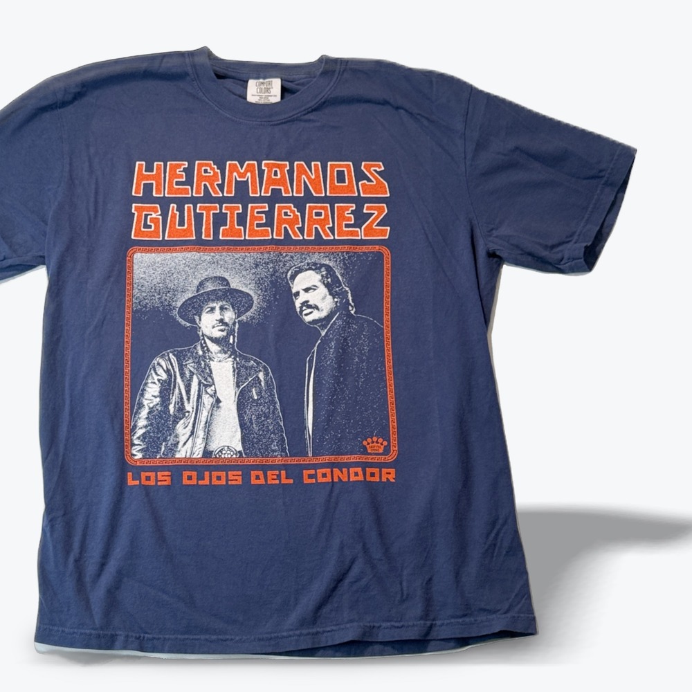 Hermanos Gutierrez Band Tee Shirt As Seen On Jack Johnson Concert Navy Large